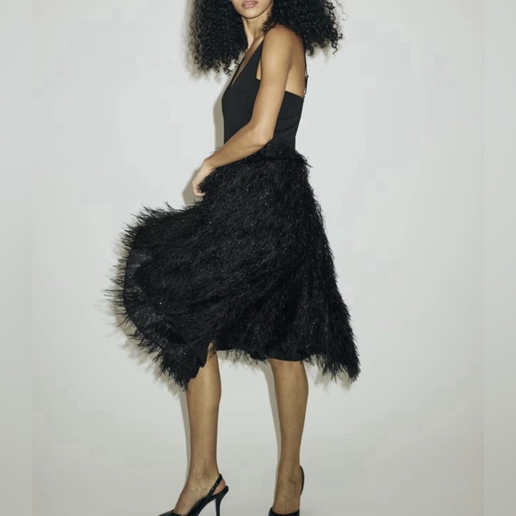 H&M Circle-SkirtBlack Strappy Dress. Sz X-Large Gorgeous NWT